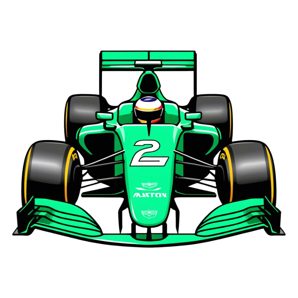 Fernando Alonso's Aston Martin ARM25 Formula 1 Car sticker