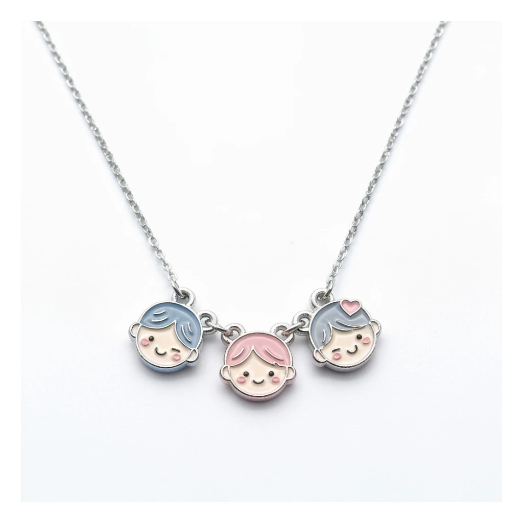 kpop friendship necklace, cute, expressive, minimal sticker