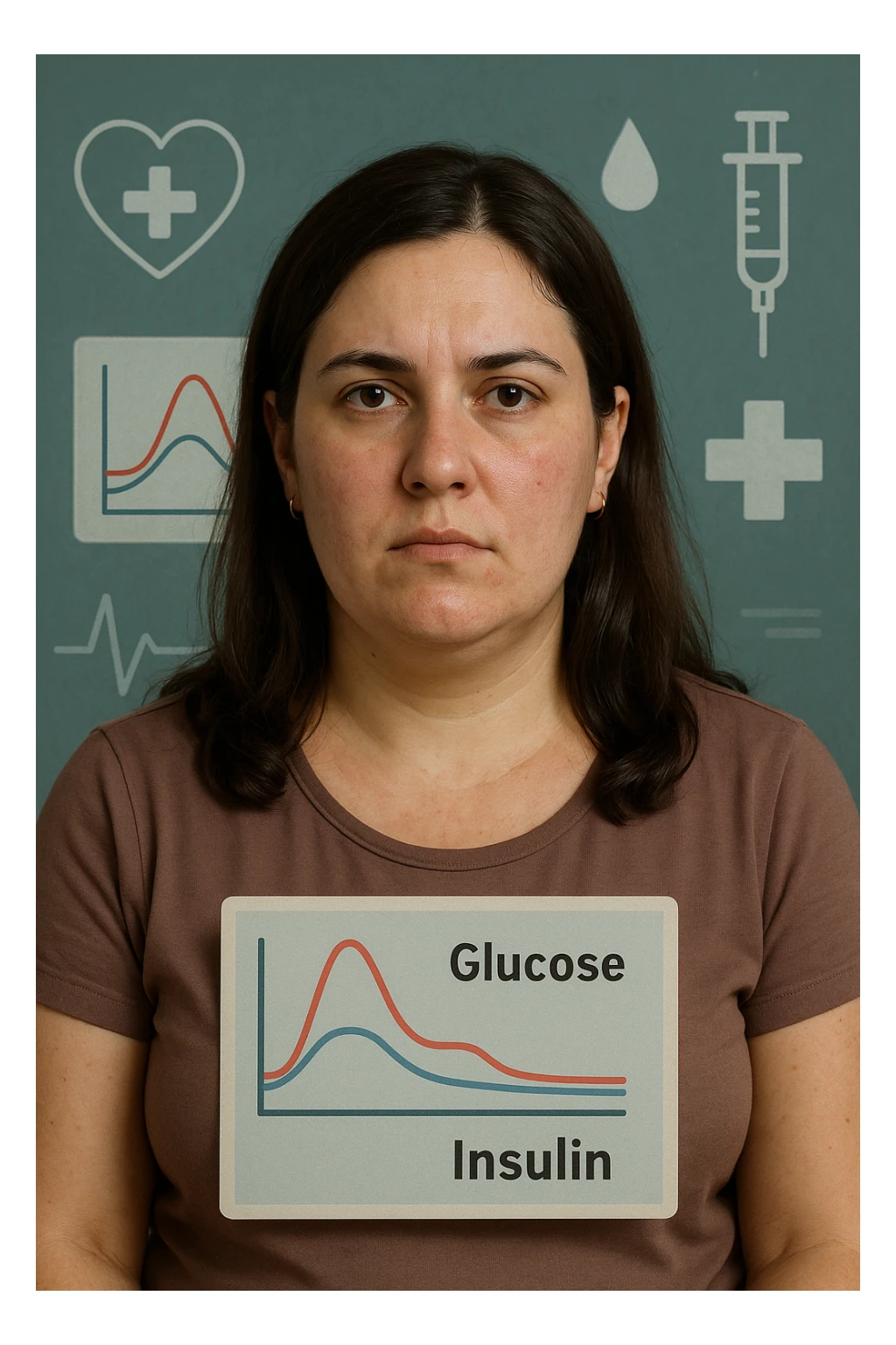 donna con insulino resistenza e molto specifica in italiano sticker