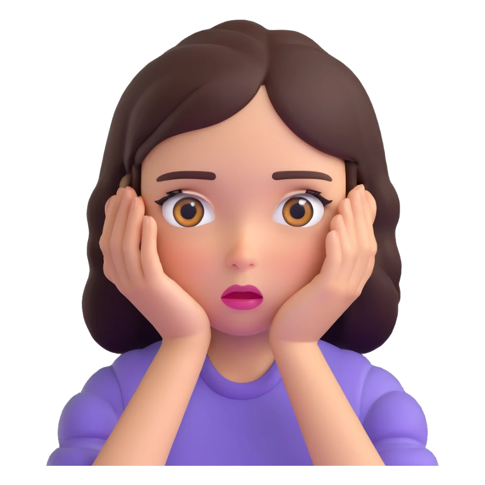 girl rolling eyes sticker