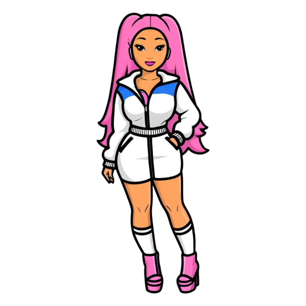 Nicki Minaj fashion sticker