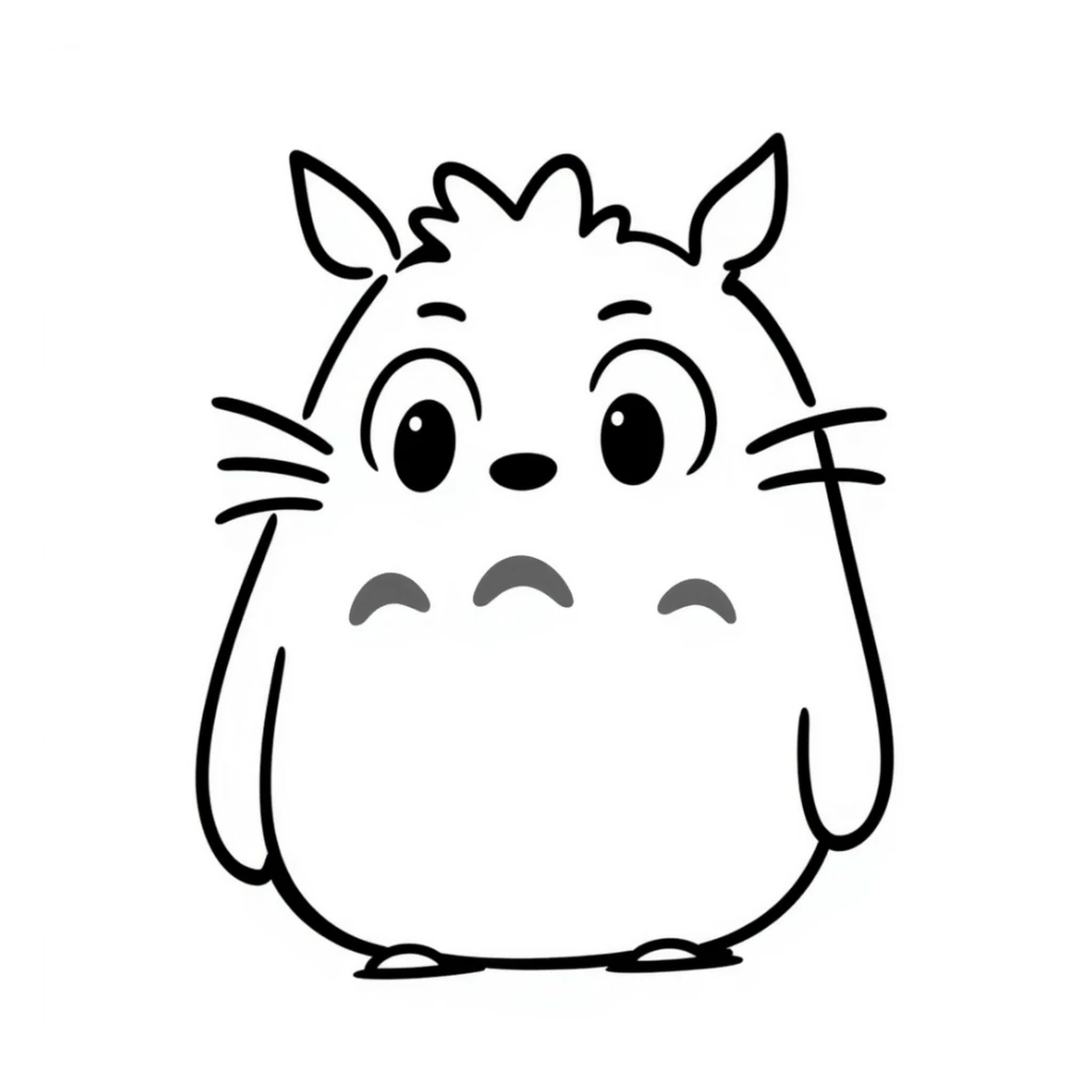 Totoro pogchamp emoji with big eyes sticker