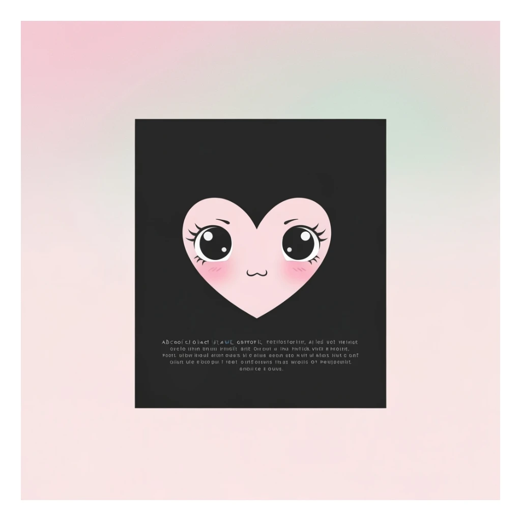 pastel emo banner with a heart accent, cute, expressive, minimal, variation 4 sticker