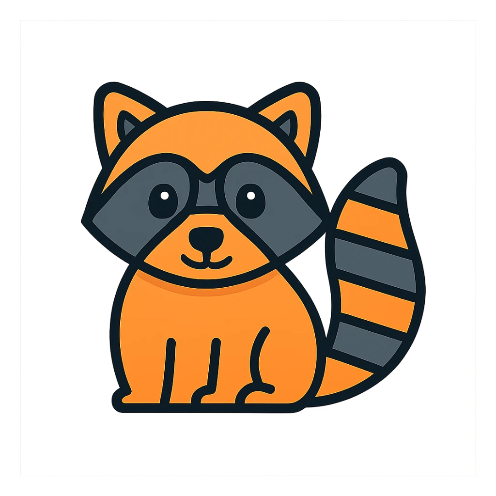 raccoon sticker