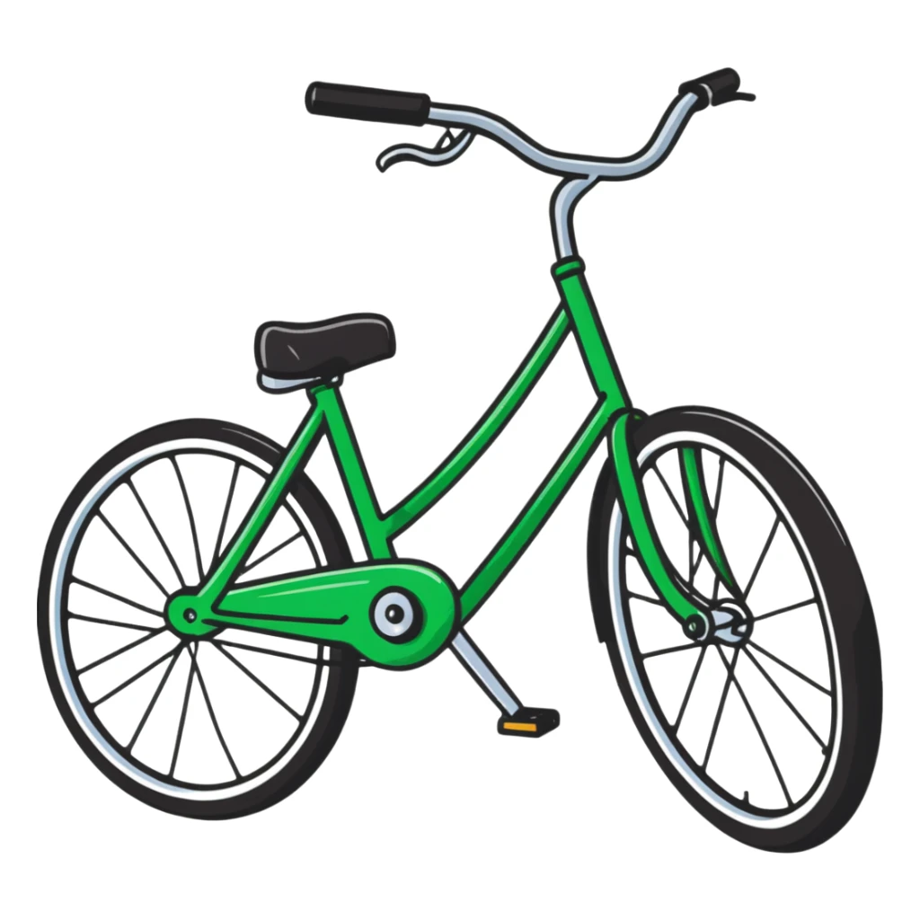 polished glossy bicycle with metallic finish sticker