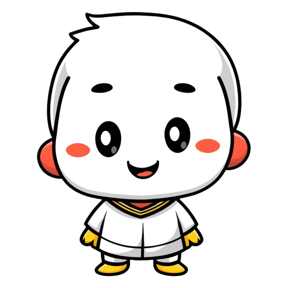 Belzebuth as a cartoon sticker with a mischievous expression sticker