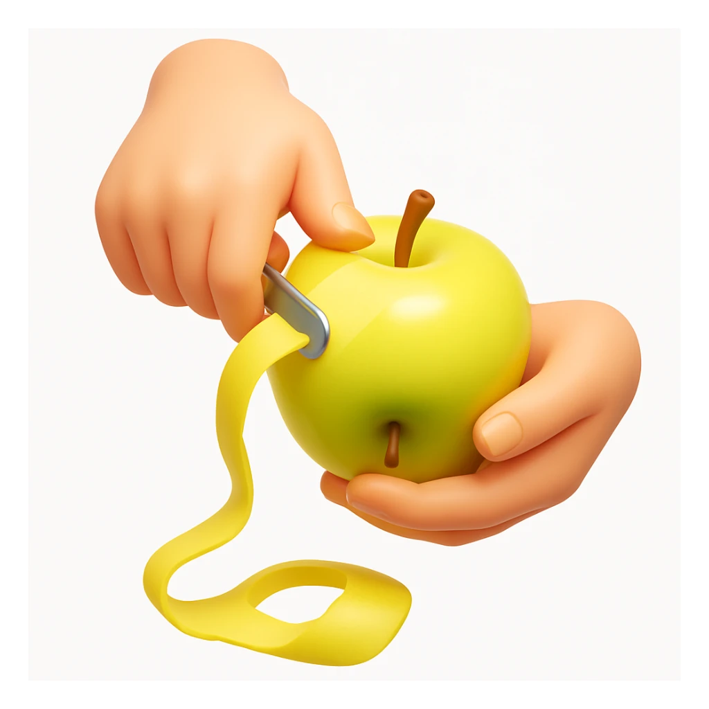 Convert the uploaded image into a 3D Apple-style emoji — preserve the key shapes, colors, and overall composition of the original image. Simplify the forms into clean. Apply glossy textures, soft lighting, smooth shading, and render everything in Apple emoji style on a clean white background

 sticker