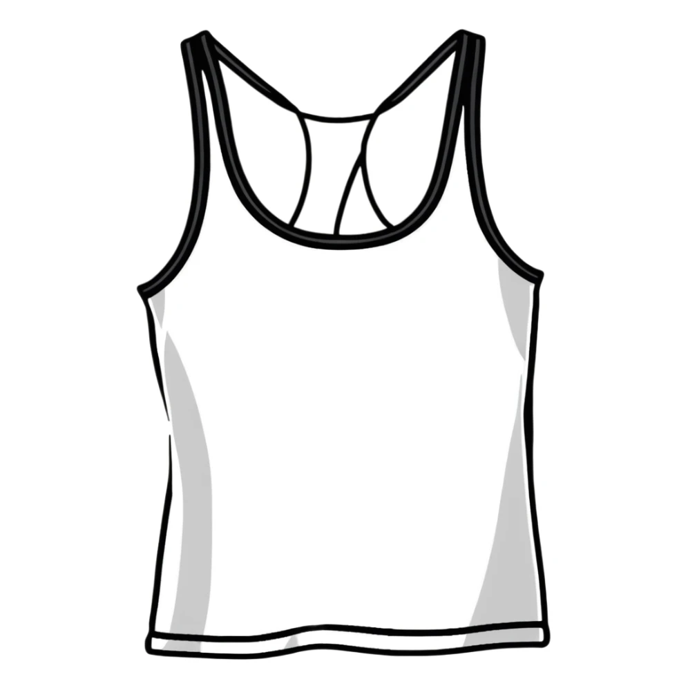 Tie dyed crisscrossed strappy tank top sticker