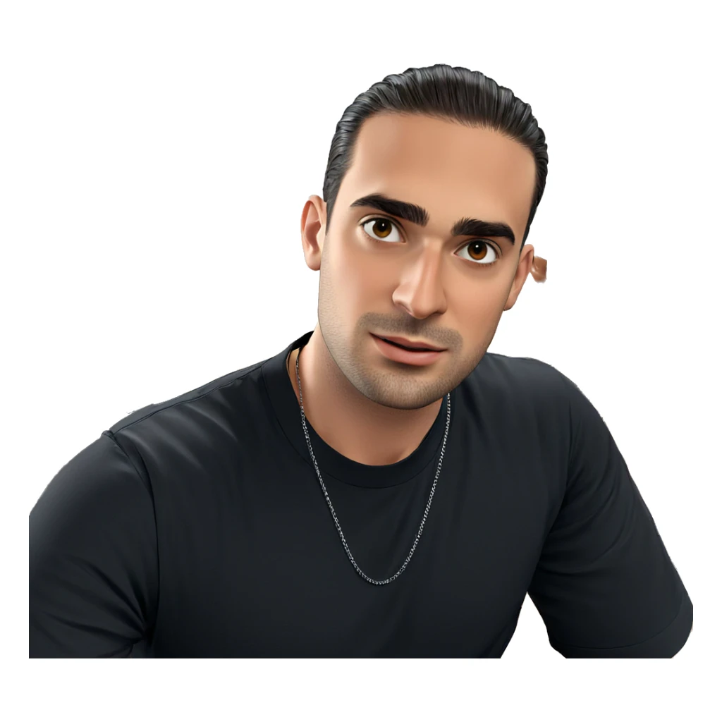 boys in black shirts indoors sticker