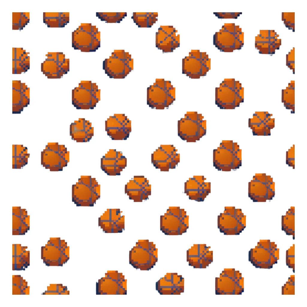 bronze basketball, copper-brown metallic surface with classic orange seams sticker