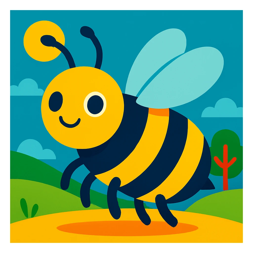 Bee sticker