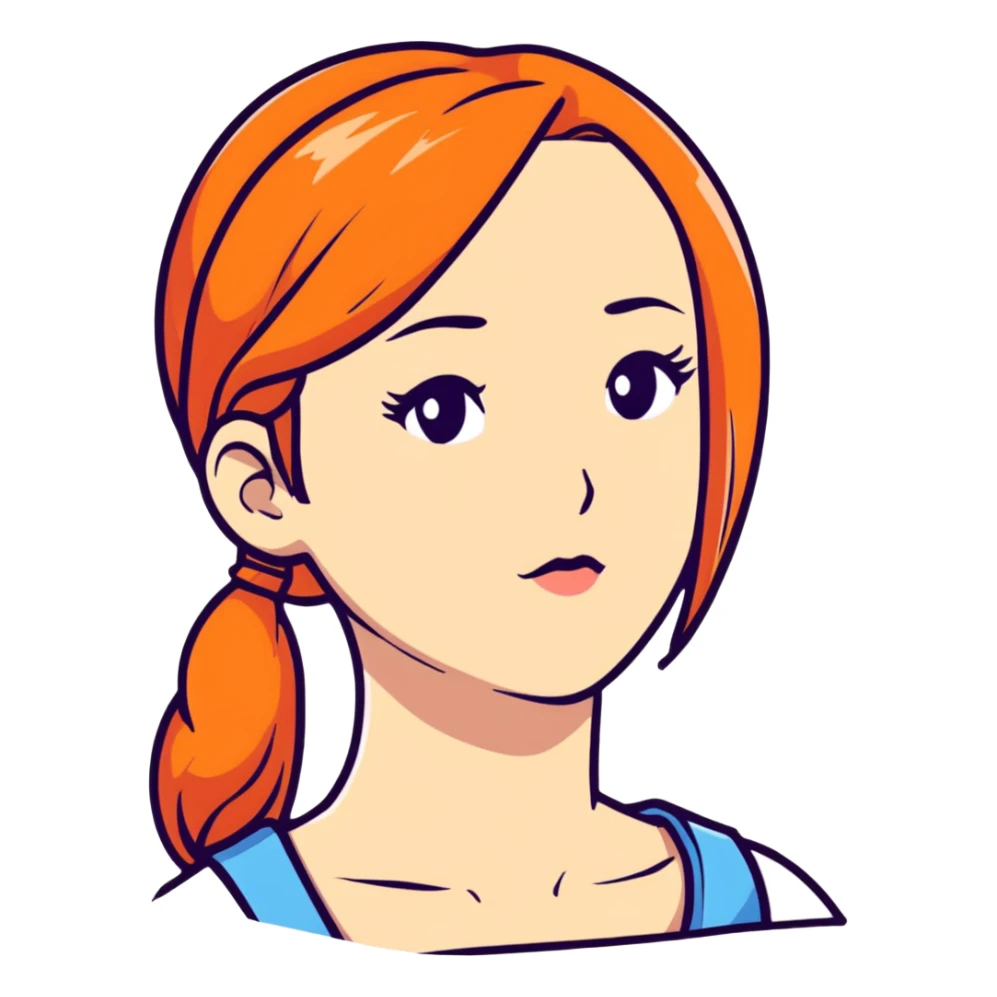 Pretty Girl side eyeing someone  sticker