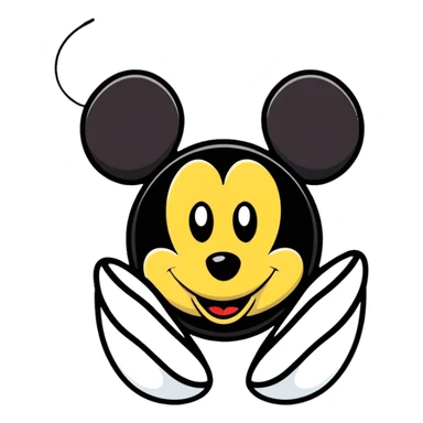 mickey mouse ears sticker