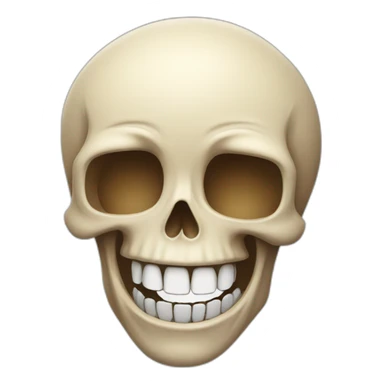 Skull laughing out loud sticker