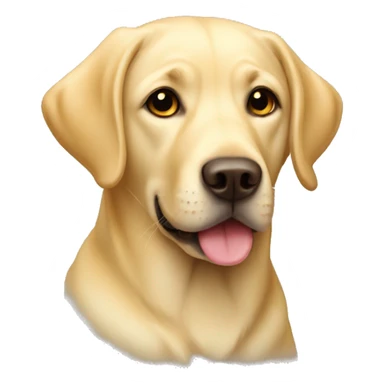 Cute yellow Labrador sticker