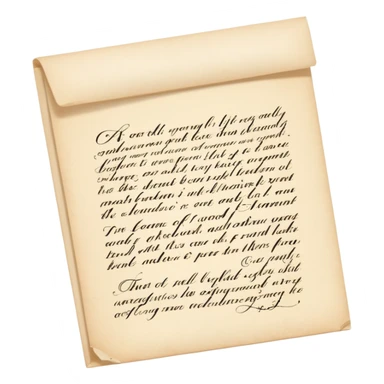 Light creamy color romantic letter sticker