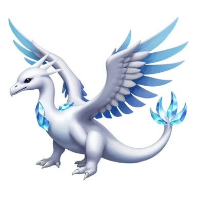 Kyurem-Lugia-Fakémon-hybrid-creature (full body)  sticker