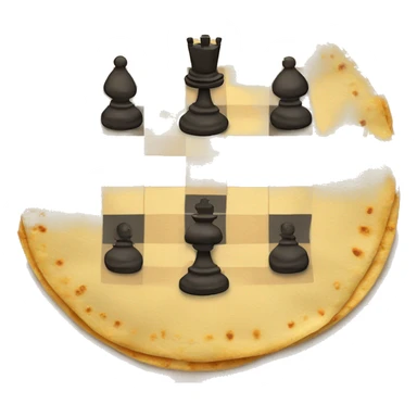 chess board on top of a tortilla sticker