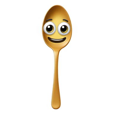 A  spoon thats alive  sticker