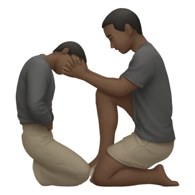 person kneeling on one knee sideways sticker