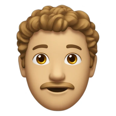 Une brique sur une joue sticker