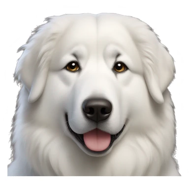 Great Pyrenees with an Alaskan malamute sticker