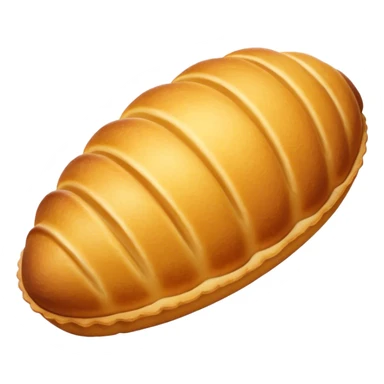  delicious golden-brown madeleine, soft and fluffy texture, with a delicate shell shape, slightly crispy edges, and a warm buttery glow. Photorealistic, high detail, bakery aesthetic sticker