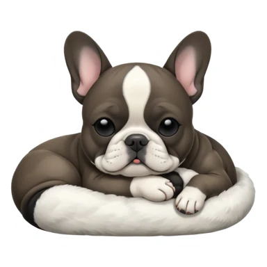 French bulldog sleeping  sticker
