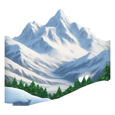 Snow Mountain View sticker