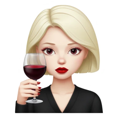 Bebendo vinho emo sticker