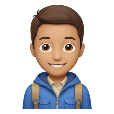 a cute math adventurer, wearing basic clothes sticker