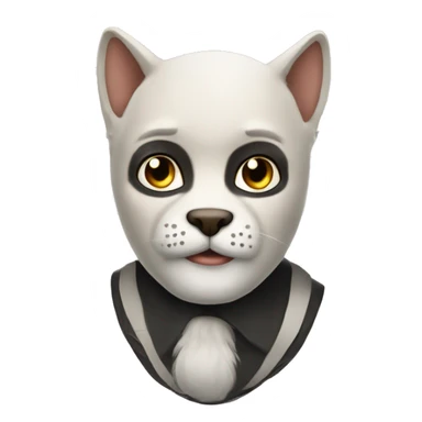 Черно-белый кот  sticker