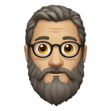 Harry Potter with a beard sticker