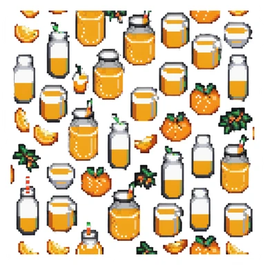 double stuffed orange juice sticker