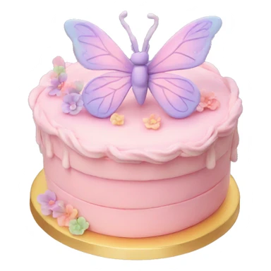 Fairy pastel cake sticker