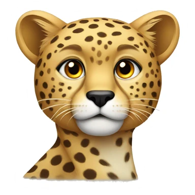 cheetah but support team sticker