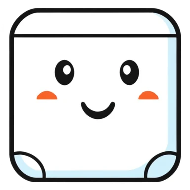 fun, expressive cartoon wall nail emoji, outlined sticker