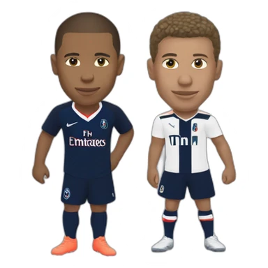 MBAPPE with zayre-emery sticker