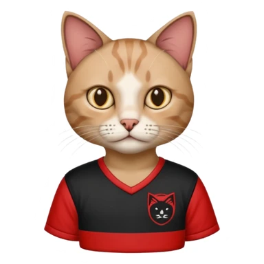 Cat with albanian Shirt  sticker