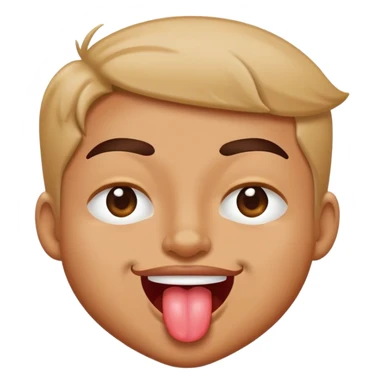 ehi occhiolino e lingua di fuori  sticker