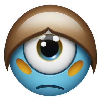 An eye twitching emoji sticker