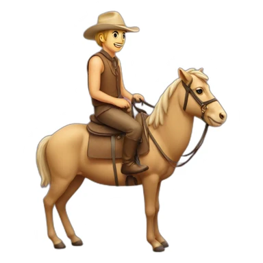 Chat sur un chameau sticker