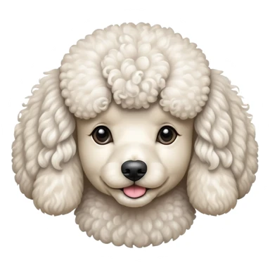 A poodle dog  sticker