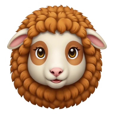 female sheep with gir hair sticker