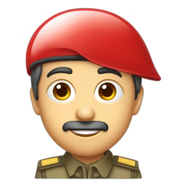 béret rouge parachutiste sur le cotes sticker