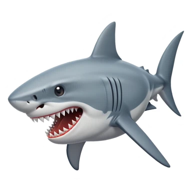 Shark attack sticker