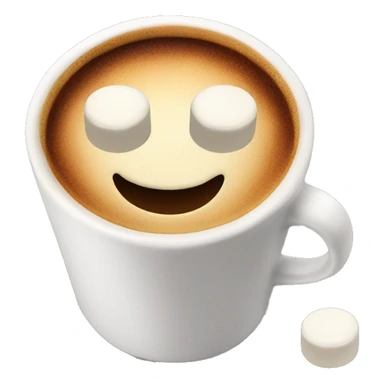 Cofee with marshmellow  sticker