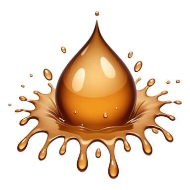 Water splash emoji but brown sticker