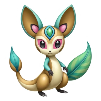 Colorful Exotic Meloetta-Vibrava-Amaura-Vernid-Trico-Kirby-Fakémon-creature-hybrid sticker