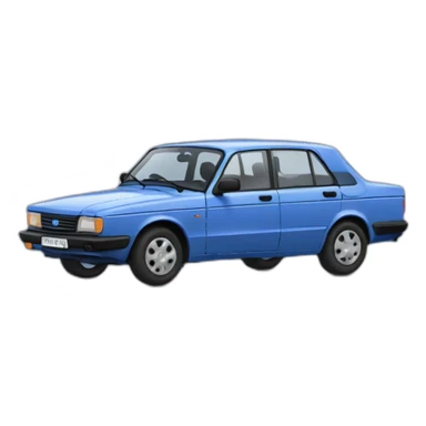 blue lada 2110 sticker